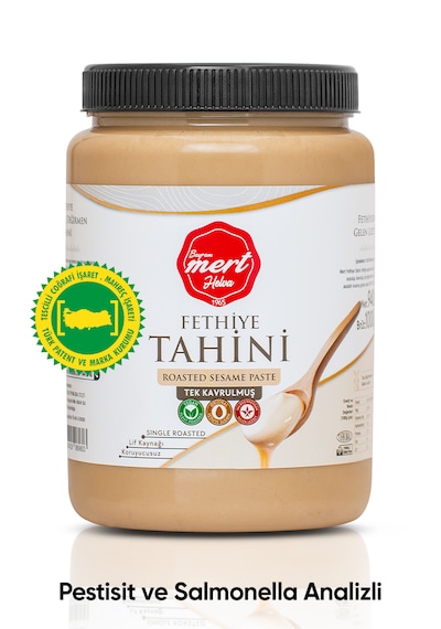 Tek Kavrulmuş Fethiye Tahini 1000 Gr Ve Yerli Susam İle Üretilmiştir