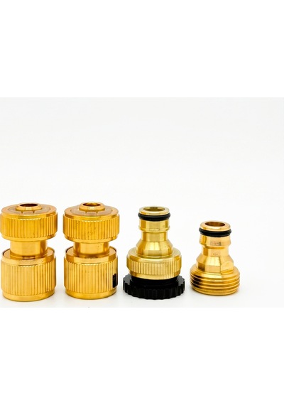Car-fil Alüminyum Hortum Adaptör Seti Dişi, Erkek Ve Hortum Ucu Bağlantılı 1/2"