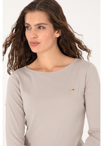 U.S. Polo Assn. Kadın Taş Slim Bisiklet Yaka Basic Sweatshırt 50315419-VR049