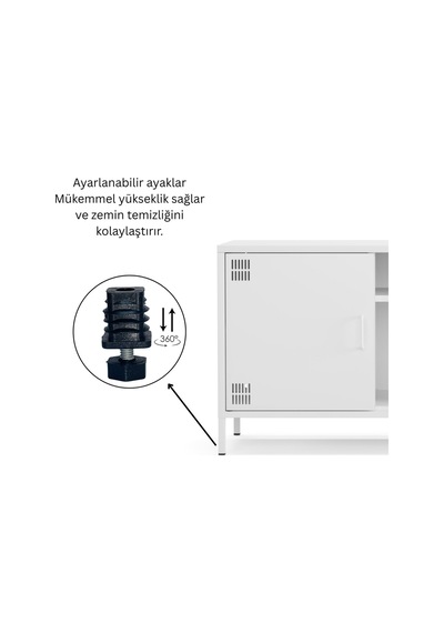 Pera Tv Ünitesi, Tv Dolabı,2 Kapaklı, Açık Raflı 130,50 X 40 X 64,50 Cm Ral 9016 Beyaz Pera Tv Ünitesi, Tv Dolabı,2 Kapaklı, Açık Raflı 130,50 X 40 X 64,50 Cm Ral 9016 Beyaz