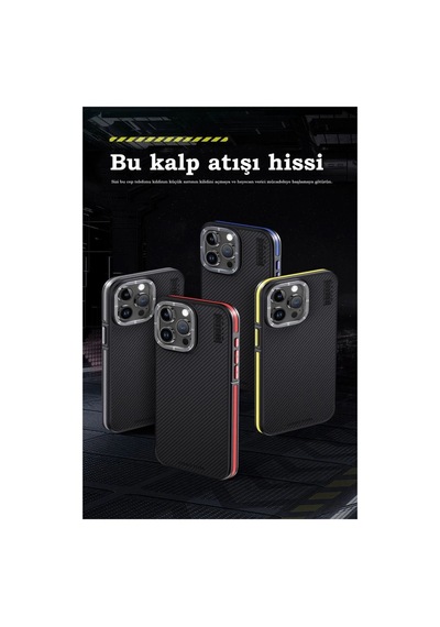 Joko Apple İphone 15 Pro Kılıf Aramid 600d Kevlar Karbon Fiber Magsafe Kapak