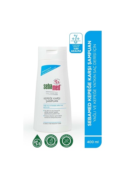 Şampuan 400ml Kepeğe Karşı Ve Yağlı Saç Tipleri İçin 2 Li Set