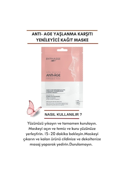 Byphasse Skin Booster Kağıt Yüz Maskesi