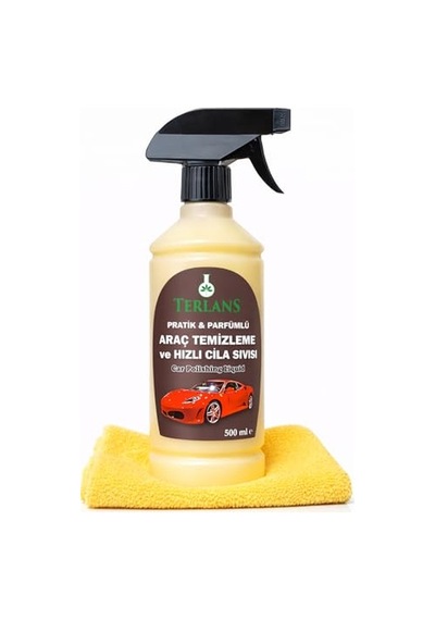 Terlans Araç Temizleyici & Parlatıcı Hızlı Cila 500 Ml Sprey + Mikrofiber Bez Boyalı Yüzey, Plastik Aksam Temizleme Parfümlü Quick Detailer, İz Bırakmaz Parlaklık Terlans Araç Temizleyici & Parlatıcı Hızlı Cila 500 Ml Sprey + Mikrofiber Bez Boyalı Yüzey, Plastik Aksam Temizleme Parfümlü Quick Detailer, İz Bırakmaz Parlaklık