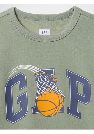 Gap V-spr Logo Crew Çocuk Sweatshirt-7992 Lacivert