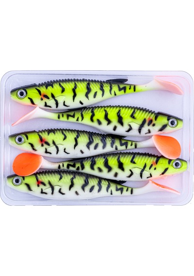 Silikon Sahte Balık - 10g 100mm - Fishack Predatorx - Uv Boyalı - Bleed