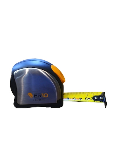 Er10 İnox Paslanmaz Çelik Manyetik Şerit Metre 5m X 25mm S92-5025 0-99 M
