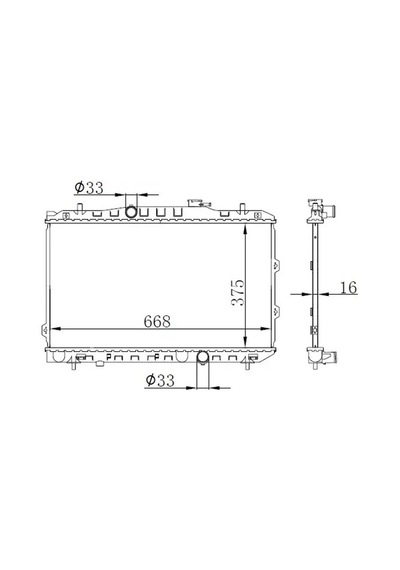 Orıs Bkı133016 Motor Radyatoru 253102f800