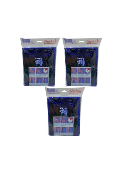 3 Adet 75x125 Cm Yapışkanlı Pratik Sök Tak Hazır Sineklik Tülü Pencere Sinekliği Siyah Renk Çam