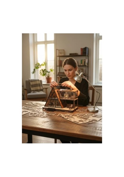 Kış Temalı Kendin Yap Maket Evi, Yaratıcı Hobi Seti