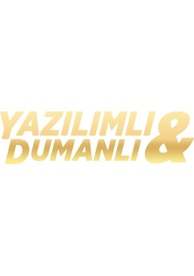 Yazılımlı&dumanlı Araba Sticker 17x17 Cm Gold