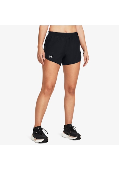 Under Armour Fly By 3inch Kadın Siyah Koşu Şortu 1382438 Siyah