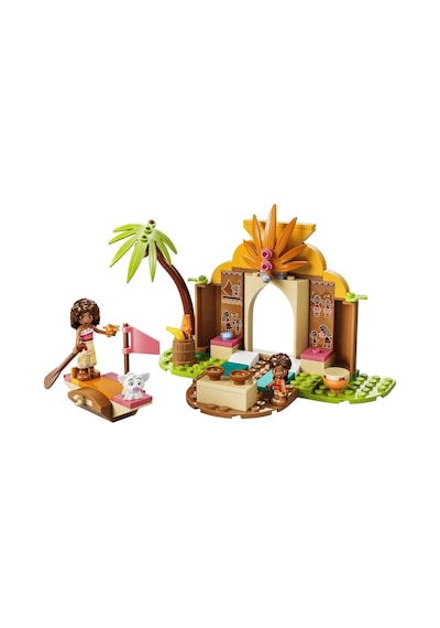 LEGO® ǀ Disney Moana Köy Evi ve Tekne 43282 – 4 Yaş ve Üzeri Çocuklar için 3 Karakter İçeren Oyuncak Yapım Seti (85 Parça)