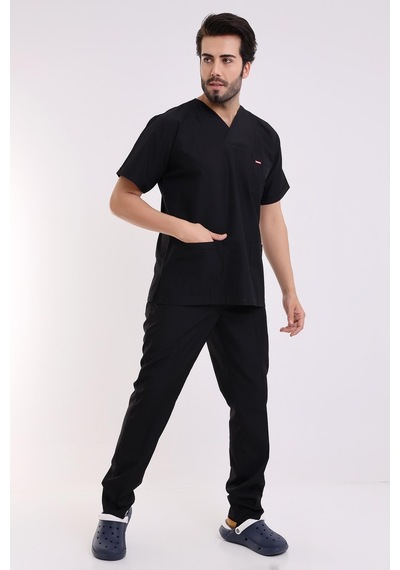 Zarf Yaka Erkek Takım - 48 Siyah-6392