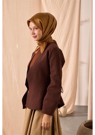 Silk Home Düz Shiny Eşarp 75006-59 Koyu Gold