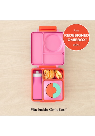Omiebox - Omiebottle Bpasız Silikon Suluk Pembe Desenli