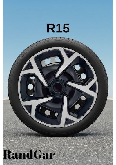 Renault Clio 4 15 İnç Jant Kapağı 4 Adet Siyah Gri C104 Rand