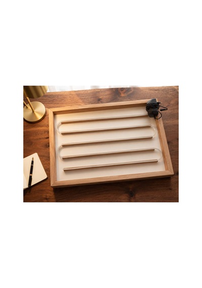 Led Işıklı 35x50 Kayın Ağacı Eskiz Ve Çizim Masası Premium Cam Yüzeyli Çizim Tahtası 35 X 50