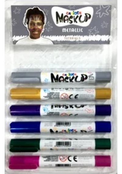 Carioca 6 Gr. 6 Renk Metalik Yüz Boyası 43155
