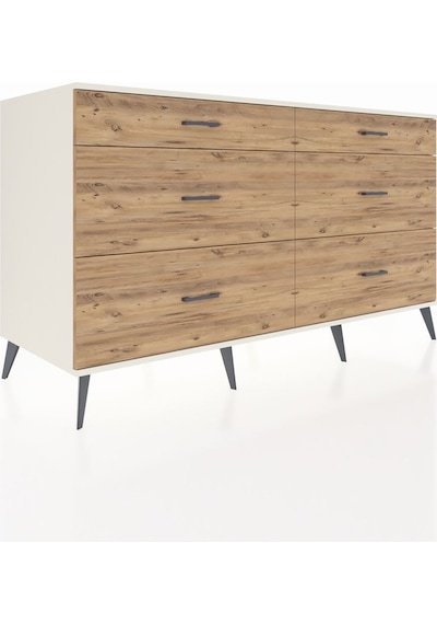 Kronos Konsol 6 Çekmeceli 176x59x99 Aytaşı-aytaşı/çam Aytaşı-aytaşı/çam