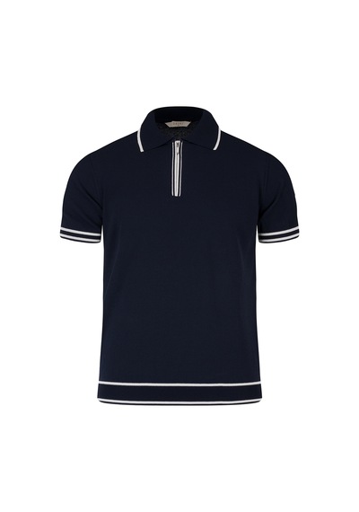 Hatemoğlu Lacivert Regular Fit Polo Yaka Rayon Tişört