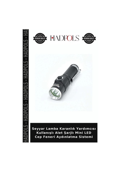 Seyyar Lamba Karanlık Yardımcısı Kullanışlı Alet Şarjlı Mini Led Cep Feneri Aydınlatma Sistemi Çok renkli