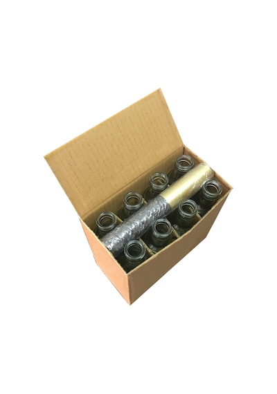 Afracam Dorika Şeffaf 250 ML Cam Şişe Kapak Kapüşon 8 Adet