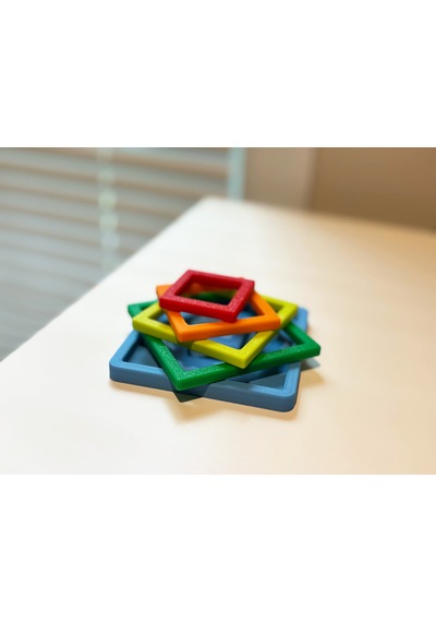 Montessori Eğitici Oyuncak Puzzle / Biyoplastik , İç İçe Geçmeli 0-3 Yaş - Eşleştirme Etkileşimi
