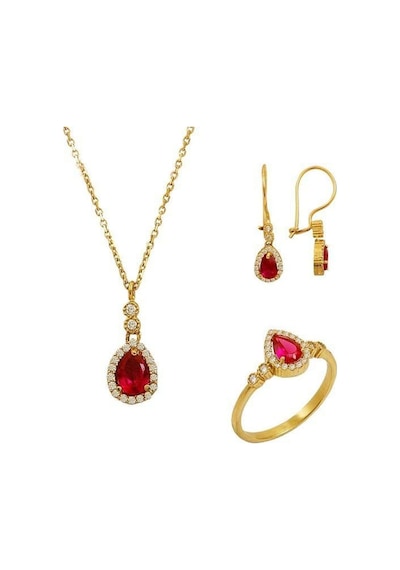 Mini Yakut Set 6,27 Gram 14 Ayar Altın