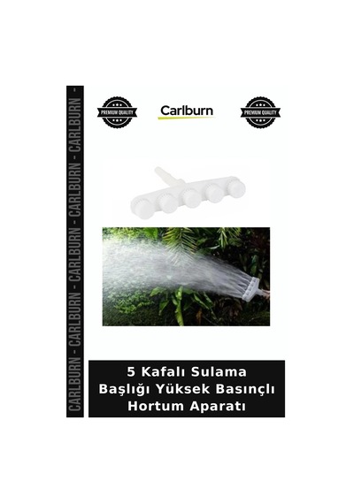 Özel Üretim Sprey Başlık 5 Kafalı Sulama Başlığı Yüksek Basınçlı Hortum Aparatı