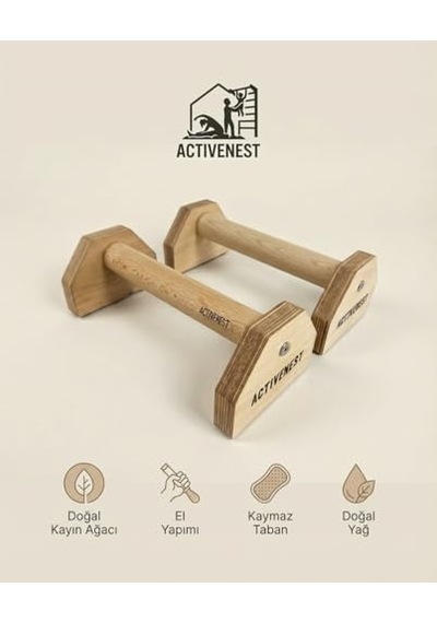 Acti-bars - Ahşap Şınav Barı Push Up Bars - Calisthenics