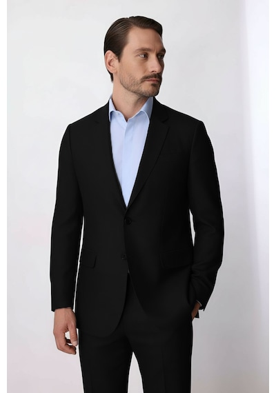 İgs Erkek Siyah Bari 4 Drop Klasik Takım Elbise-23998