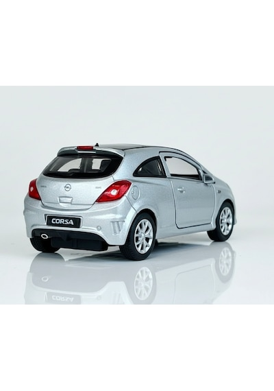 Gri 1:34 Ölçek Die Cast Kapıları Açılır Lisanslı Opel Corsa Opc Oyuncak Metal Model Araba Çok Renkli