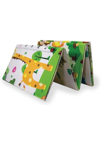 Delt Katlanabilir Çift Taraflı Oyun Matı-oyun Halısı 150x200x1 Cm Taşıma Çantalı