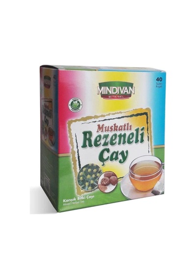 Mindivan Muskatlı Rezeneli Karışık Bitki Süzen Poşet Çay 40'lı