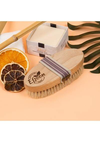 Efsoon Organics Doğal At Kılı Selülit Fırçası