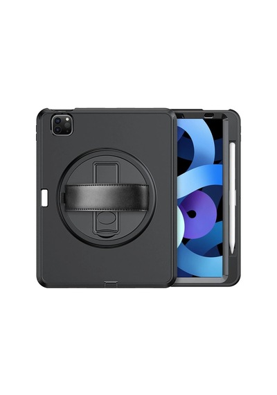 Apple İpad Pro 11 2018 Kılıf Hand Strap Tablet Kılıfı - Siyah