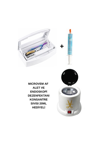 100w Mini Sterilizasyon Makinesi Ve Çift Bölmeli Sterilizasyon Kutusu Dezenfektan Sıvısı Hediyeli