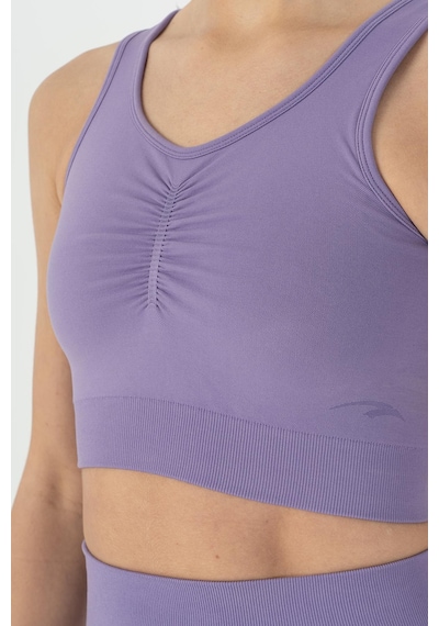 Maraton Slimfit Kadın Düz Yaka Lavanta Bra Mor