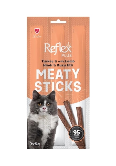 Reflex Hindili Kuzulu Kedi Ödül Çubuğu 5 Gr 3 Adet Tekli Paket