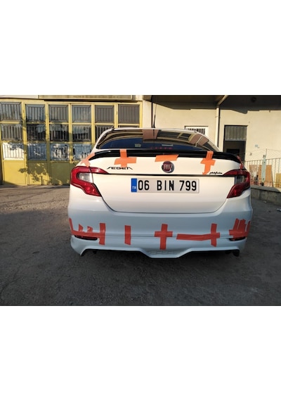 Fiat Egea Bagaj Üstü Spoyler Spoiler Fiber Boyasız