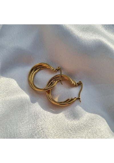 Triple Luxe Hoop Altın