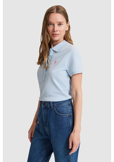 U.s. Polo Assn. Kadın Açık Mavi Tişört Basic 50326475-vr003 Acık Mavı