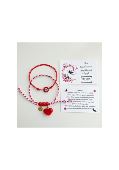 Marteniçka Bileklik Koyu Kırmızı 09758349