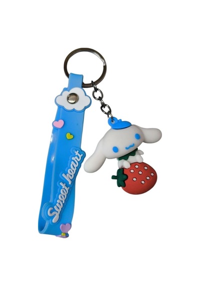 Renkli Silikon Anahtarlıklar-mavi Cinnamoroll Çok Renkli