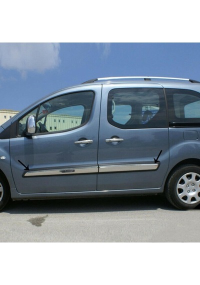 Citroen Berlingo Krom Yan Kapı Çıtası 2008-2018 Arası Paslanmaz Çelik