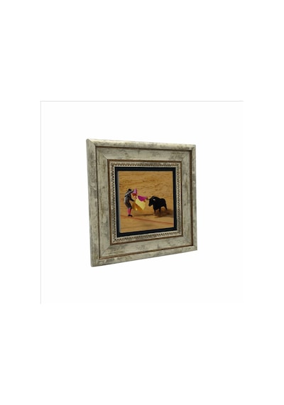 İspanya Boğa Güreşi Baskılı Taş Tablo 20x20