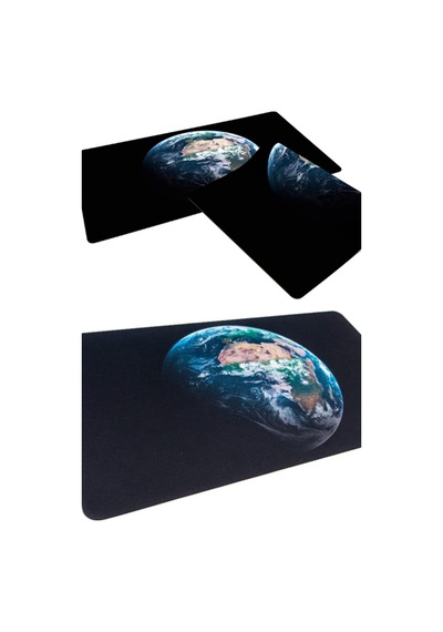 Dünya Desen Mouse Pad 70x30 Orta Boy Kaydırmaz Oyuncu Ev Ofis Mousepad Dünya Desenli