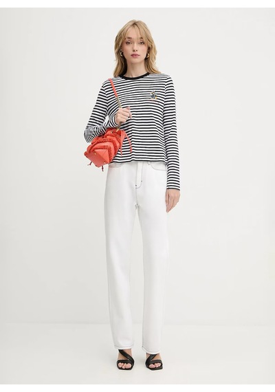 Karl Lagerfeld Beyaz Kadın Denim Pantolon A3w10014