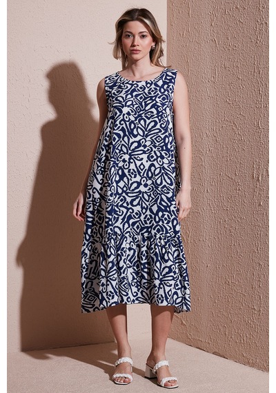 Fashion Friends Bayan Elbise 25y0458k1 Mavi Mavi